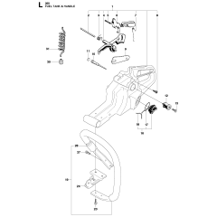 Fuel Tank & Handle Assembly
