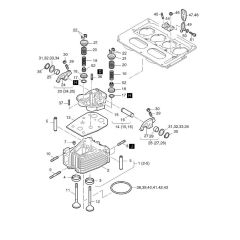 Cylinder Head Assembly for Hatz 2L40