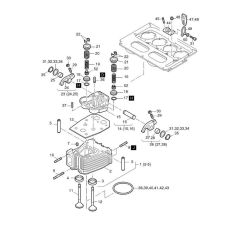 Cylinder Head Assembly for Hatz 2L41C