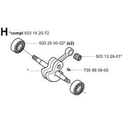 Crankshaft Assembly for Husqvarna