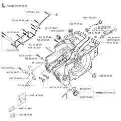 Crankcase Assembly for Husqvarna