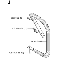 Handle Assembly for Husqvarna 3120