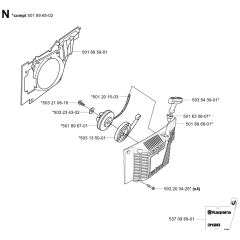 Starter Assembly for Husqvarna