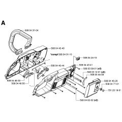 Chassis Frame for Husqvarna 321