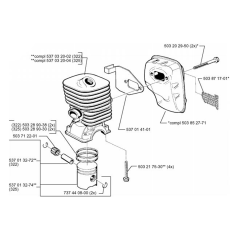 Cylinder Piston for Husqvarna