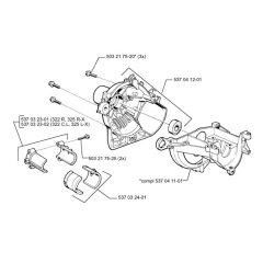 Crankcase for Husqvarna 322 C