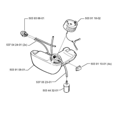 Fuel Tank for Husqvarna 322 C