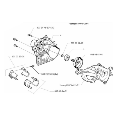 Crankcase for Husqvarna 322 E