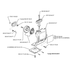 Starter for Husqvarna 322 E