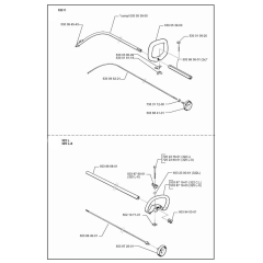 Shaft & Handle for Husqvarna 322 L