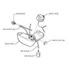 Fuel Tank for Husqvarna 322 L