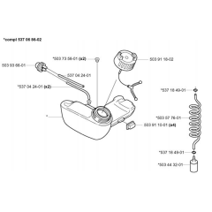 Fuel Tank for Husqvarna 323 C