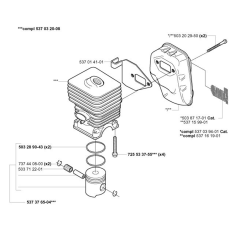 Cylinder, Piston & Muffler