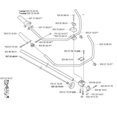 Shaft & Handle for Husqvarna 323 C