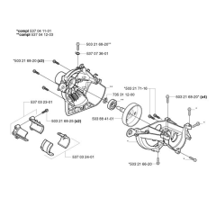 Crankcase for Husqvarna 323 E