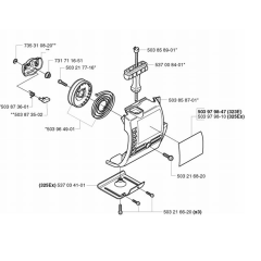 Starter for Husqvarna 323 E