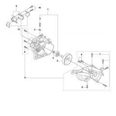 Crankcase for Husqvarna 323 EX