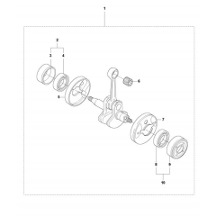 Crankshaft for Husqvarna 323 EX