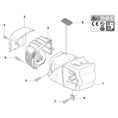 Cover Assembly for Husqvarna 323 HD60