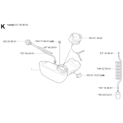 Fuel Tank Assembly for Husqvarna
