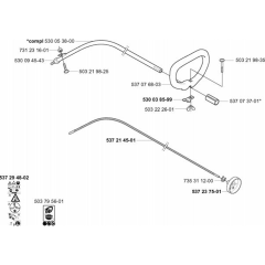 Shaft & Handle for Husqvarna 323 LD