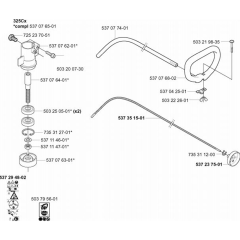 Bevel Gear & Shaft for Husqvarna