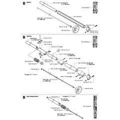 Shaft Assembly for Husqvarna 323P