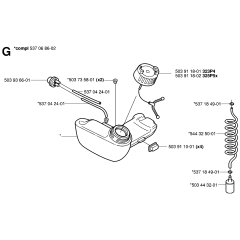 Fuel Tank Assembly for Husqvarna