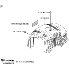 Cylinder Cover for Husqvarna 324