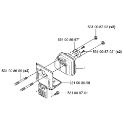 Muffler Assembly for Husqvarna