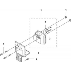 Muffler for Husqvarna 324 L