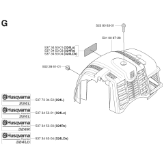 Cylinder Cover for Husqvarna 324RX