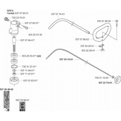 Shaft & Handle for Husqvarna 325 CX