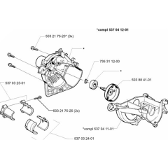 Crankcase for Husqvarna 325