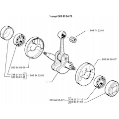 Crankshaft for Husqvarna 325 E