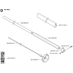Shaft Assembly for Husqvarna 325