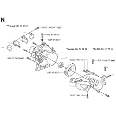 Crankcase Assembly for Husqvarna