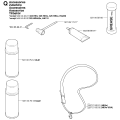 Husqvarna 325 HDA55 Accessories