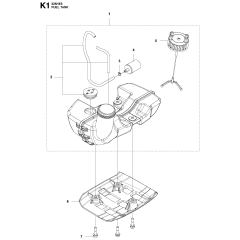Fuel Tank Assembly for Husqvarna