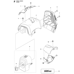 Cover Assembly for Husqvarna 325 HE3