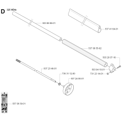 Handle & Controls for Husqvarna 325 HE4