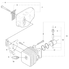 Muffler Assembly for Husqvarna