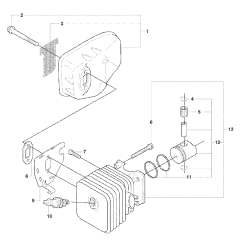 Muffler Assembly for Husqvarna