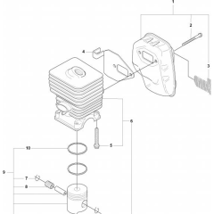 Cylinder, Piston & Muffler