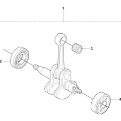 Crankshaft for Husqvarna 325 LDx