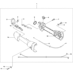 Handle & Controls for Husqvarna 325 LDx