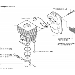 Cylinder Piston for Husqvarna