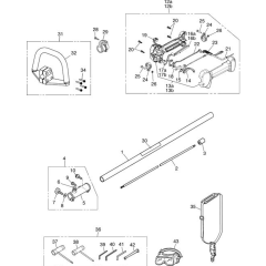 Shaft & Handle for Husqvarna 325 LXT