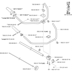 Shaft & Handle for Husqvarna