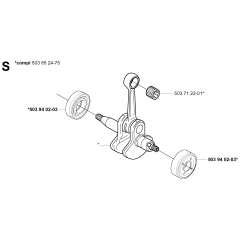 Crankshaft Assembly Husqvarna 325RDX